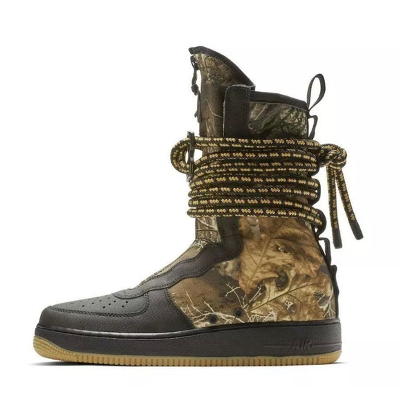 Nike Air Force 1 High SF x Realtree Visit   Gum Brown Camo Size: 9.5 - Picture 2 of 8